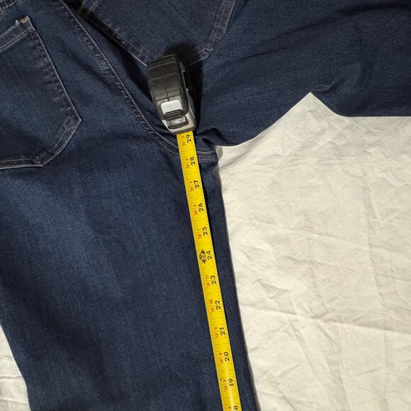 EXCELLENT NYDJ Margot Girlfriend Jeans Rapture Relaxed Slim Fit Dark Denim SZ 4 - Picture 11 of 13